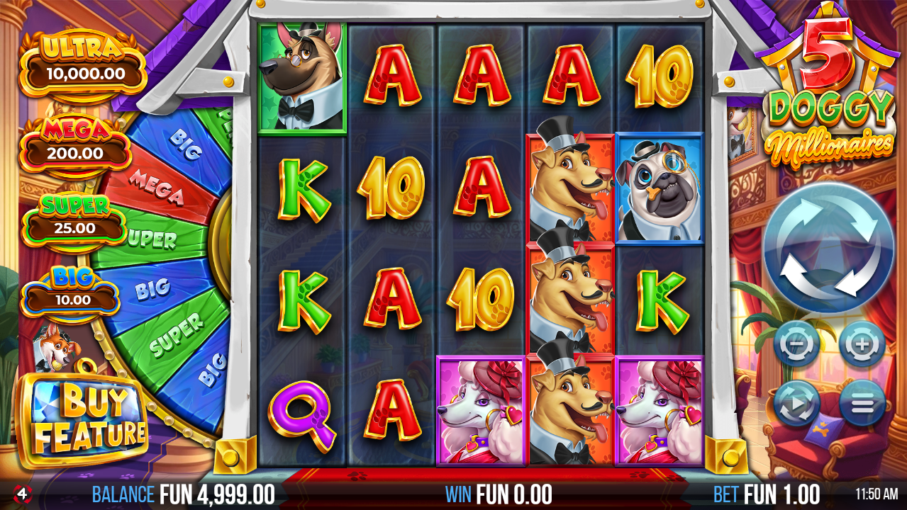 5-Doggy-Millionaires-Dream-Drop-Slot-Start